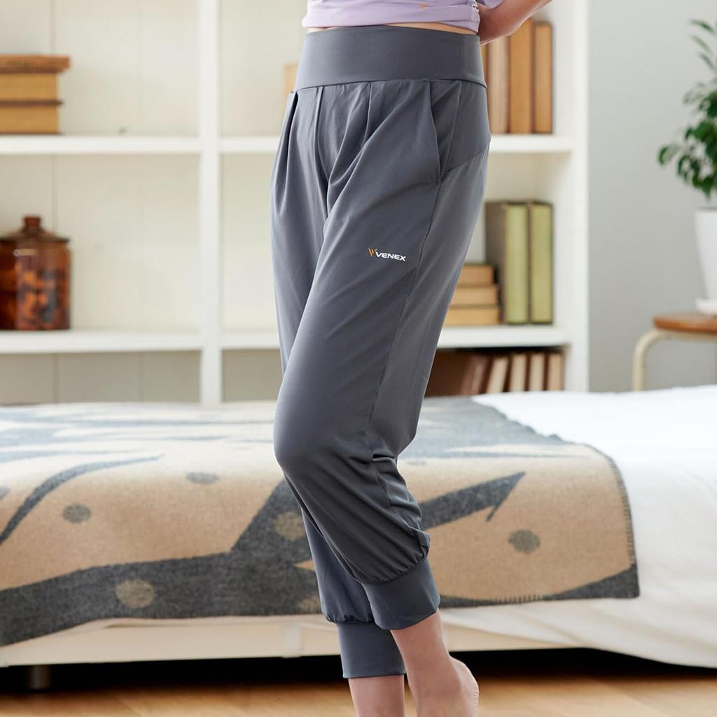Venex Recovery Recovery Yoga Cropped Length Jogger Size 8103 Wear, Wear, Pants, Women's, Charcoal, L,