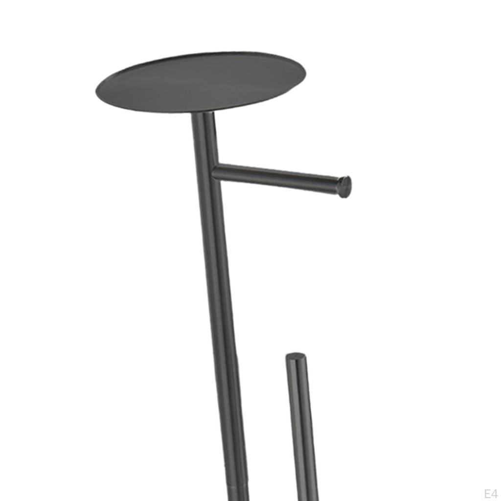 Free Standing Toilet Paper Holder Organization with Shelf Storage for Washroom Farmhouse Bathroom