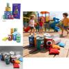 Iron Kids Bean Bag Toss Game Set With 10 Cans And 3 Sandbags For Parent Child Play