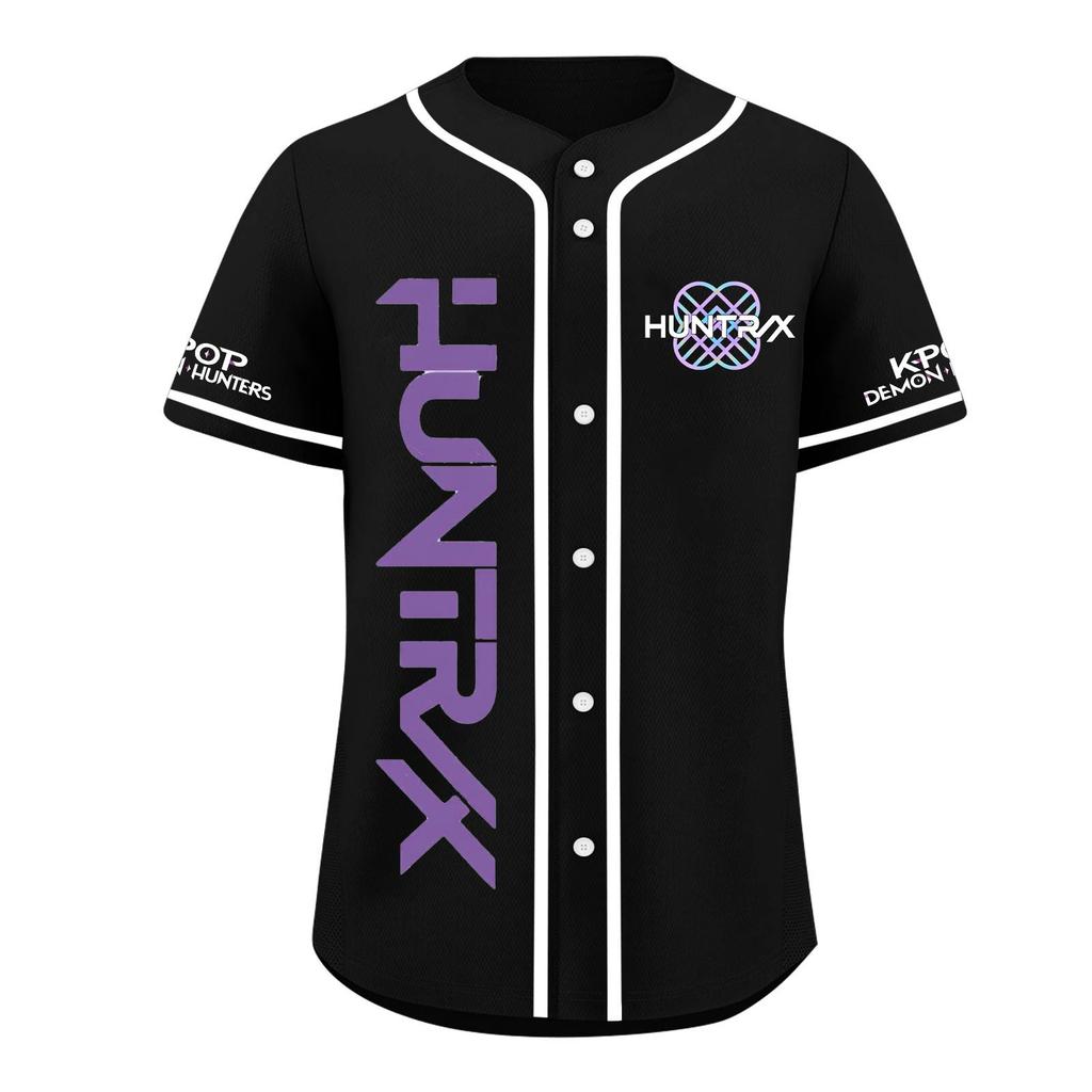 Children's Casual Cartoon Print Short-sleeved Baseball Jerseys Children's Sportswear Top