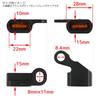 Rise Corporation Harley Sportster Softail Dyna LED Relocation Micro Mini Turn Signal Black Body Amber Lens for XL883 XL1200