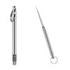 Portable Multifunctional  Titanium Alloy Toothpicks Pocket Toothpick Holder Fruit Fork Outdoor Picnic Camping