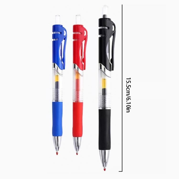 10Pcs Retractable Gel Inks Pen Comfortable Grip 0.5mm Fine Point Gel Pen Red/Blue/Black Inks for Journaling Note Taking