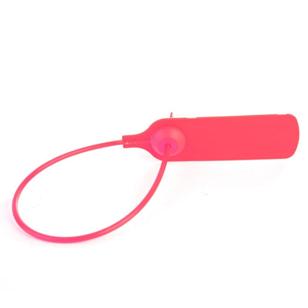 100Pcs Plastic Tamper Proof Tags 30cm Plastic Seals Easy Use Security Seals Anti-return красный