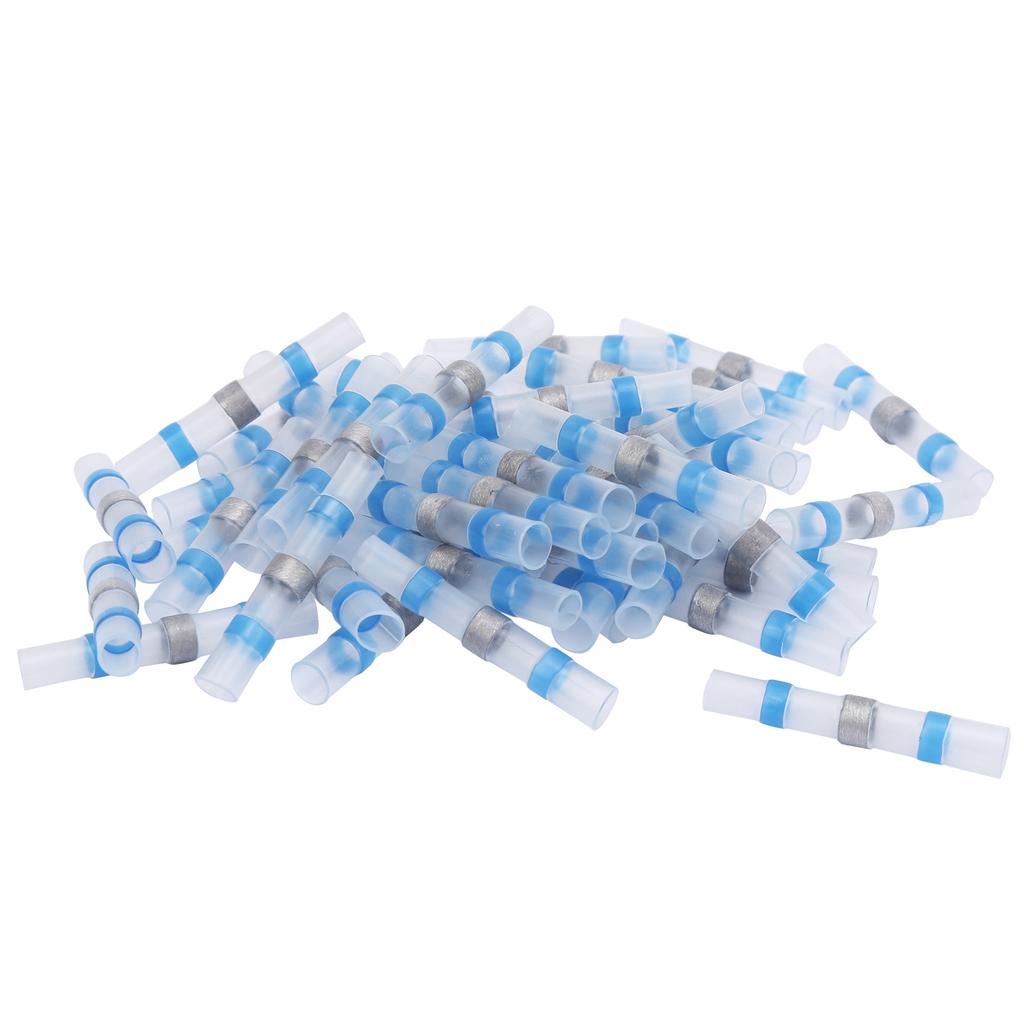 50 ks SSTS31 Pájecí těsnění Konektory Drátů Objímky Smršťovací Konektory Modré