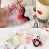 Portable Glitter Star Acrylic Photocard Holder Keychain 1-Inch ID Card Case Student Idol Photo Bag Durable Card Storage