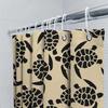 Seascape Turtle Pattern Shower Curtain Waterproof Fabric Decorative Liner for Bathrooms In Multiple Sizes