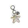 Heart Star Leather Keyring PU Colorful Pendant Charm Star Shape Keychain  Bag Hanging