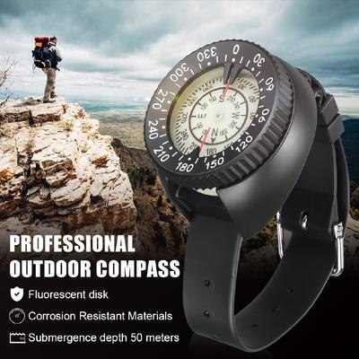 Professioneller Outdoor-Kompass, Tauchkompass, wasserdichter Navigator, Digitaluhr, Tauchkompass zum Schwimmen unter Wasser