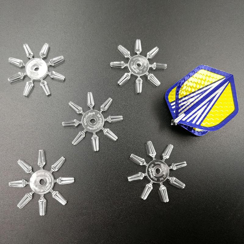 40pcs/Set White & Black Alloy Dart Wing Protectors Tail Tip Accessories for Darts Flight Savers
