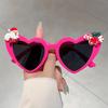 Heart Shaped Sunglasses Women New Cute Christmas Decorative Shades  Fashion Original Design Festival Rave Sun Glasses