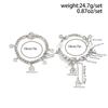 Salircon 2Pcs Trend Y2K Hollow Star Pendant Bracelet Irregular Ball Bead Chain Bracelet Women's Party Hip Hop Jewelry Gif