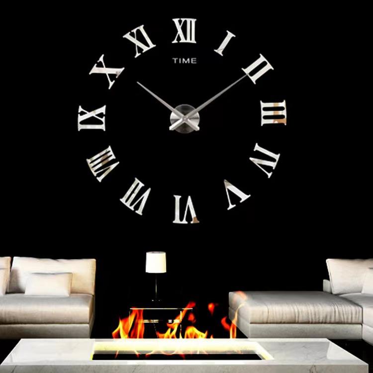 3D Large Wall Clock Mirror Wall Stickers Luminous DIY Digital Clocks Silent Clock Quartz Watch Home Living Room Table Decor Hot