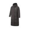 Li Ning Sports Lifestyle Series Anti-Static Hooded Logo Black Chocolate Down Jacket Women Outerwear Brown AYMV394-6