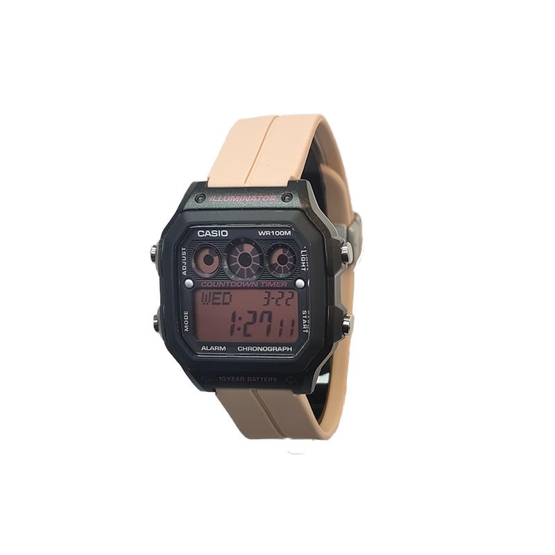 CASIO Customized watch modified series AE-1300WH-1A2, AE-1300WH-2A modified-Soul Tints Quartz silicone strap AE-1300WH-1A2(Watch5-GaiZhuang-Soul) чёрный