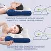 Polštář z paměťové pěny pro úlevu od napětí krku Nastavitelný ortopedický sendvičový polštář Měkký prodyšný polštář na krk pro všechny věkové kategorie a polohy spánku