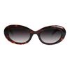 MCM Mirror Leg Side Engraved Logo Irregular Shape Sunglasses Unisex sunglasses Black White Tortoise MCM0037-D