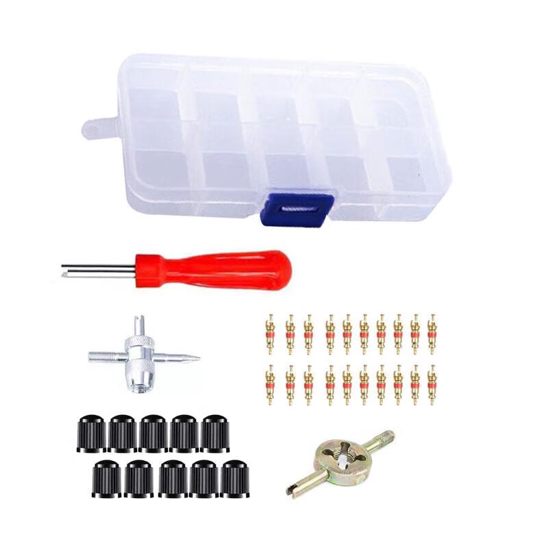 XIZUO 33-Piece Tire Valve Core Tool Kit