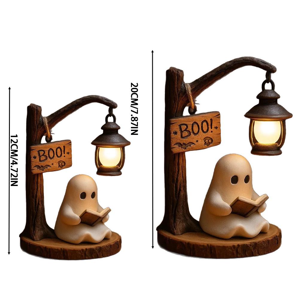 Halloween Ghosts Lights Atmosphere Scary Decorations Ghosts Lights Decorative Suitable for Bookshelves, Living