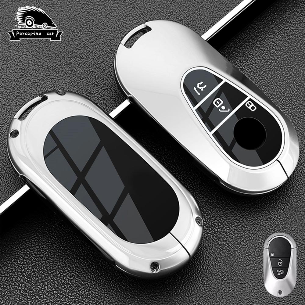 Zinc Alloy Car Key Case Cover For Mercedes Benz Amg E C S Glc Class E200 E400 E63 W213 S550 S560 C260 A200 Key Shell Protector