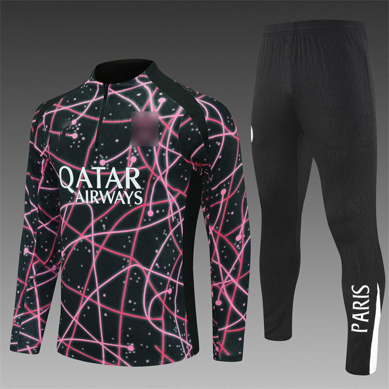 Football Jersey Pre-Season Sports Training Jersey Breathable Sweat-Absorbing Quick-Drying Long-Sleeved Adult And Children'S Suit Print