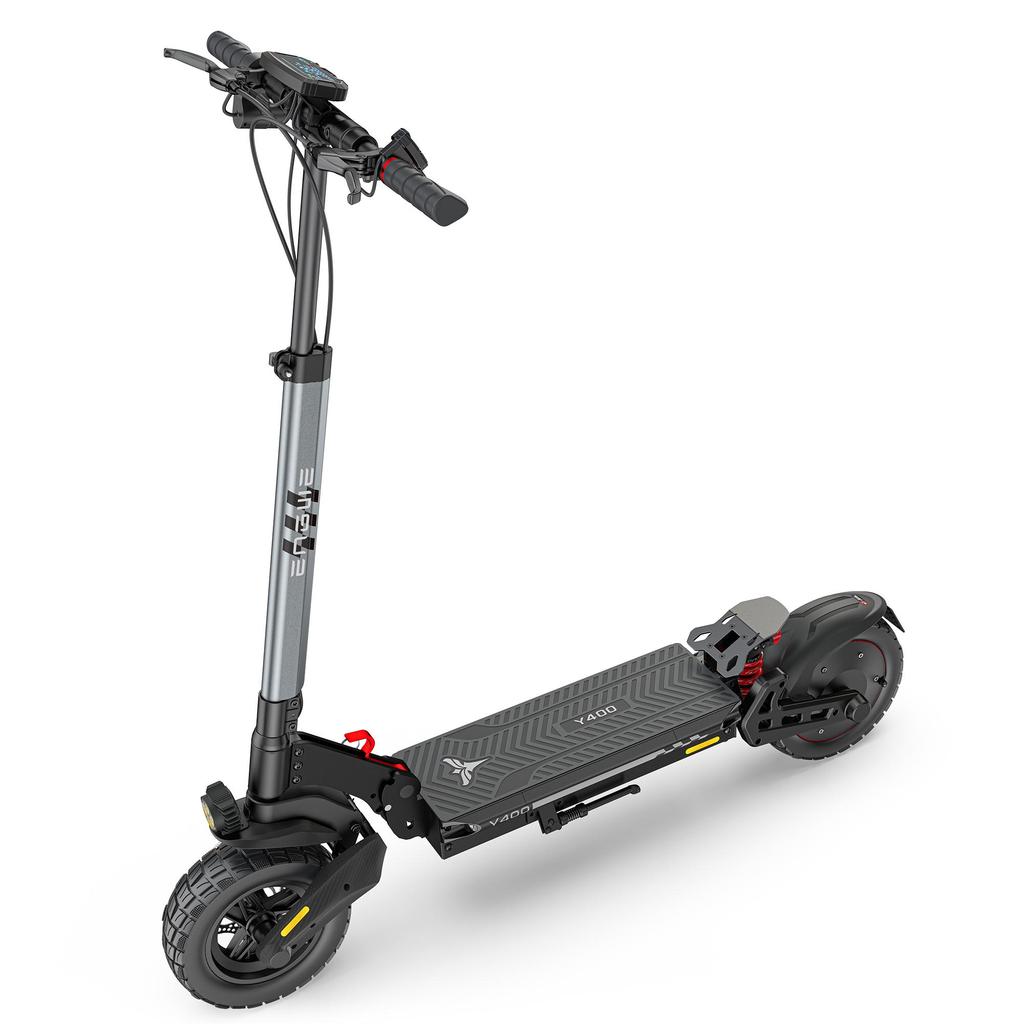ENGWE Y400 Adult Folding Electric Scooter 500W Motor 48V13.5Ah Battery 10 Inch Vacuum Off-Road Tire Multi Competitive System City Commuting E-Scooter