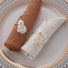 6PCS Exquisite Pearl Napkin Ring Elegant Serviette Buckles Convenient Napkin Holder  Wedding Party