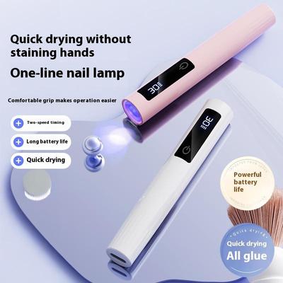 Mini Handheld Uv Akku Nagellampe Gel Nagel Uv Lampe Mit LED Anzeige Kleine Tragbare Lichttherapielampe Nagel