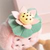 Creative Lotus Doll Plush Keychain - Simulation Lotus Seedpod Ornament for Bags and Cars