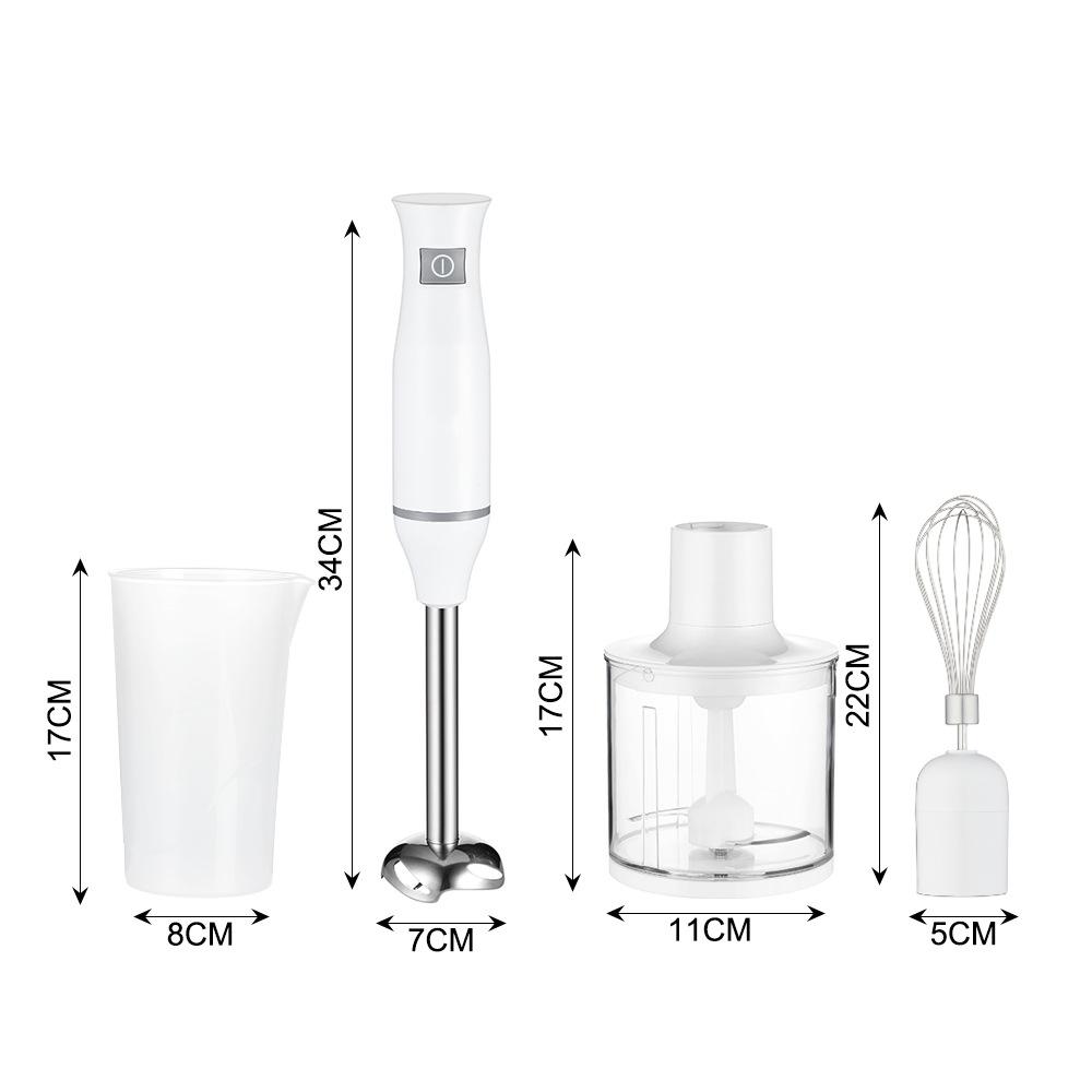 

Многофункциональная кухонная ручная палочка для приготовления пищи, электрическая палочка для смешивания, кухонная машина, соковыжималка, мясорубка R.298 белый