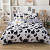 Four Seasons Bedding Set 4pcs Brushed Bedclothes Household Student Printed Bed Sheet Duvet Cover Pillowcases for King Queen Beds