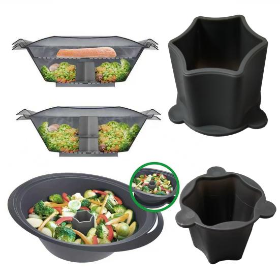 Food Steam Fireplaces for Thermomix TM6 TM5 TM31 Food Safe Accessory for Even Steam Splitter Kitchen