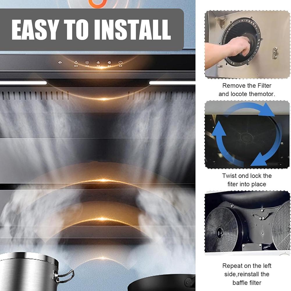 Charcoal Filter Activated Carbon Filter Kitchen Freshness Air Purification Compatibility Long-lasting Particle Capture