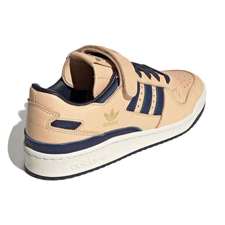 Adidas Forum 84 Low Tan Blue Unisex Sneakers Cream Supplier-Colour Gold-Foil FY7792