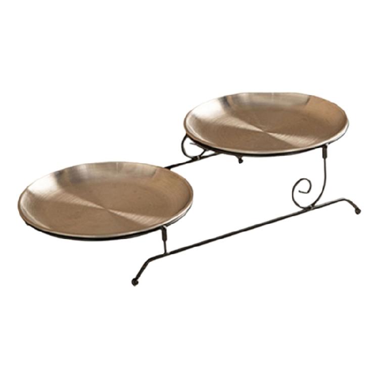 Practical Detachable Dessert Stand for Parties Detachable Fruit Serving Holder Metal Wedding Cake Display Plate