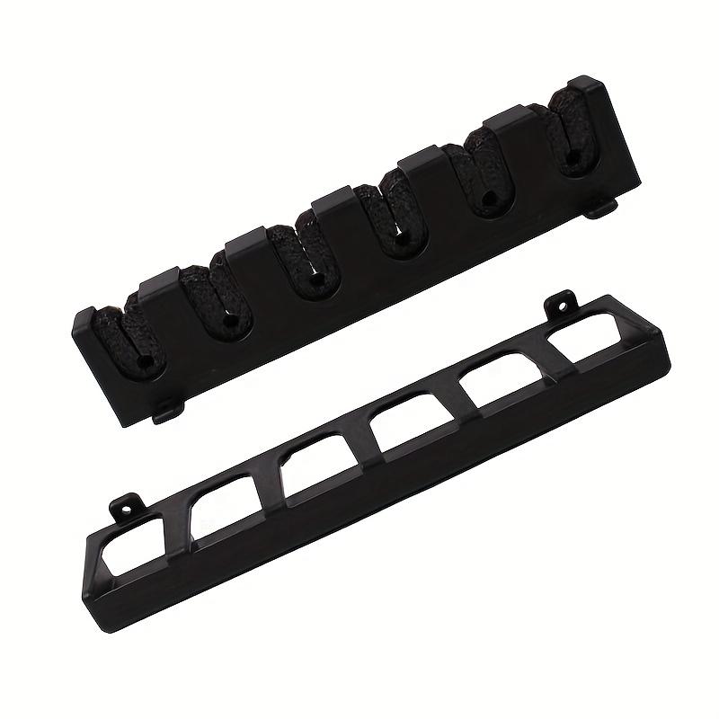 1 Paar Angelruten-Wandhalterungen, ABS-Angelruten-Wandhalterung, Schaumstoffgriff, Multi-Slot-Design zur Aufbewahrung von Angelruten und Angelwerkzeugen