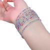 Diamond Elastic Bracelet 2mm Single Row Color Rhinestone Bracelet Women's Bracelet Women's Grab Chain Full Diamond Jewelry