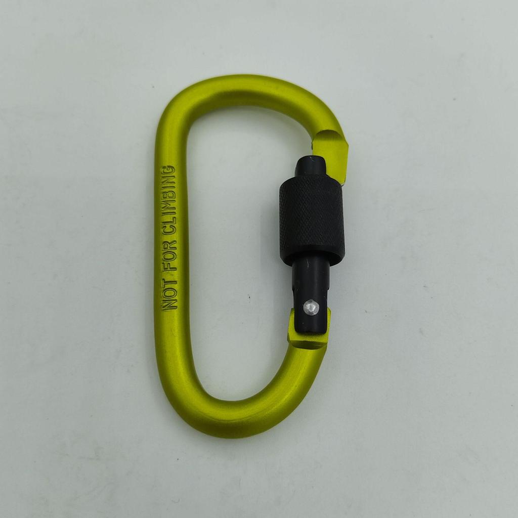 Bold No. 8 Aluminum Locking Hook D-Ring Carabiner Quick Link Nut Buckle for Backpacks