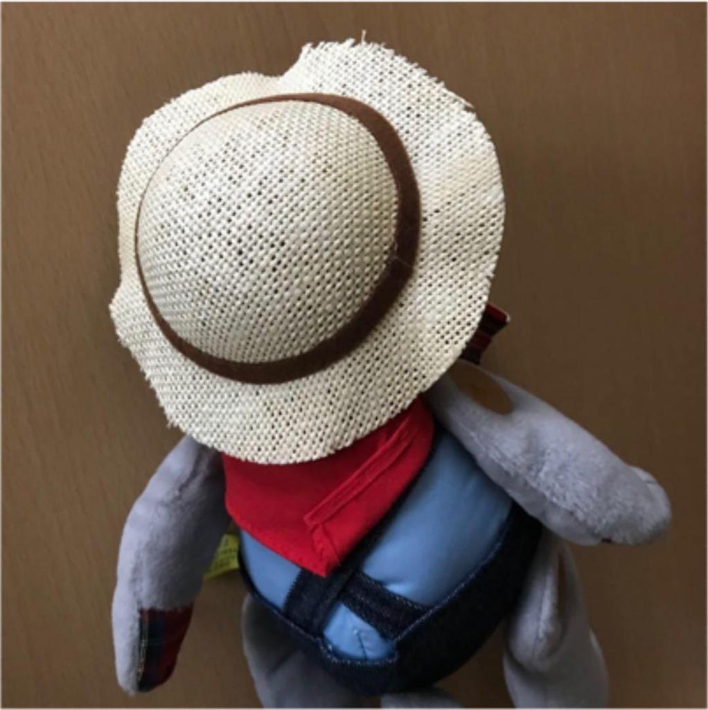 [USED] PEANUTS CLUB Teddy Bear, Soft Fabric, Straw, Mint Condition, with Tag