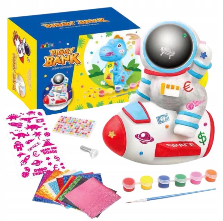 Money Bank For Children Unicorn Creative Kit Figure Paints Stickers