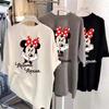 Women Minnie Mouse Graphic Short Sleeve T-Shirt Casual Loose Round Neck Cartoon Print Summer Tee Top