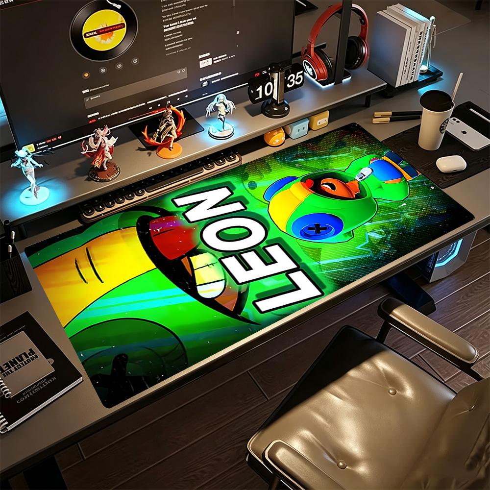 Brawl Stars Large Mouse Pad Desk Mat Ultra-Long Desk Mat Non-Slip Rubber Bottom Perfect Gift for Gamers And Professionals