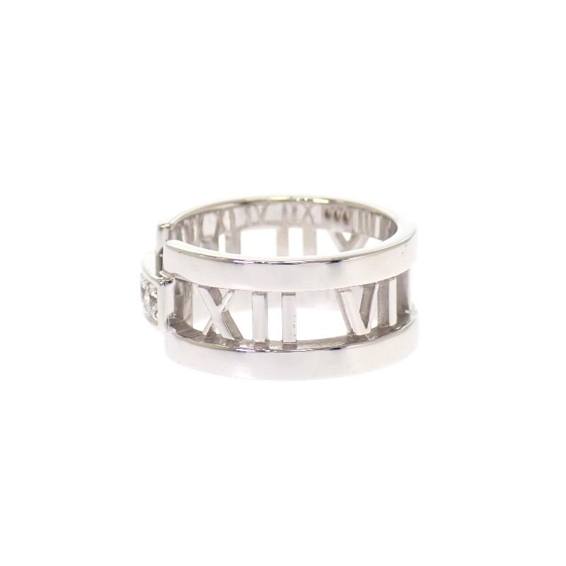 TIFFANY&Co.  # 8(Tamanho JP) anel ouro branco K18 Mulheres
