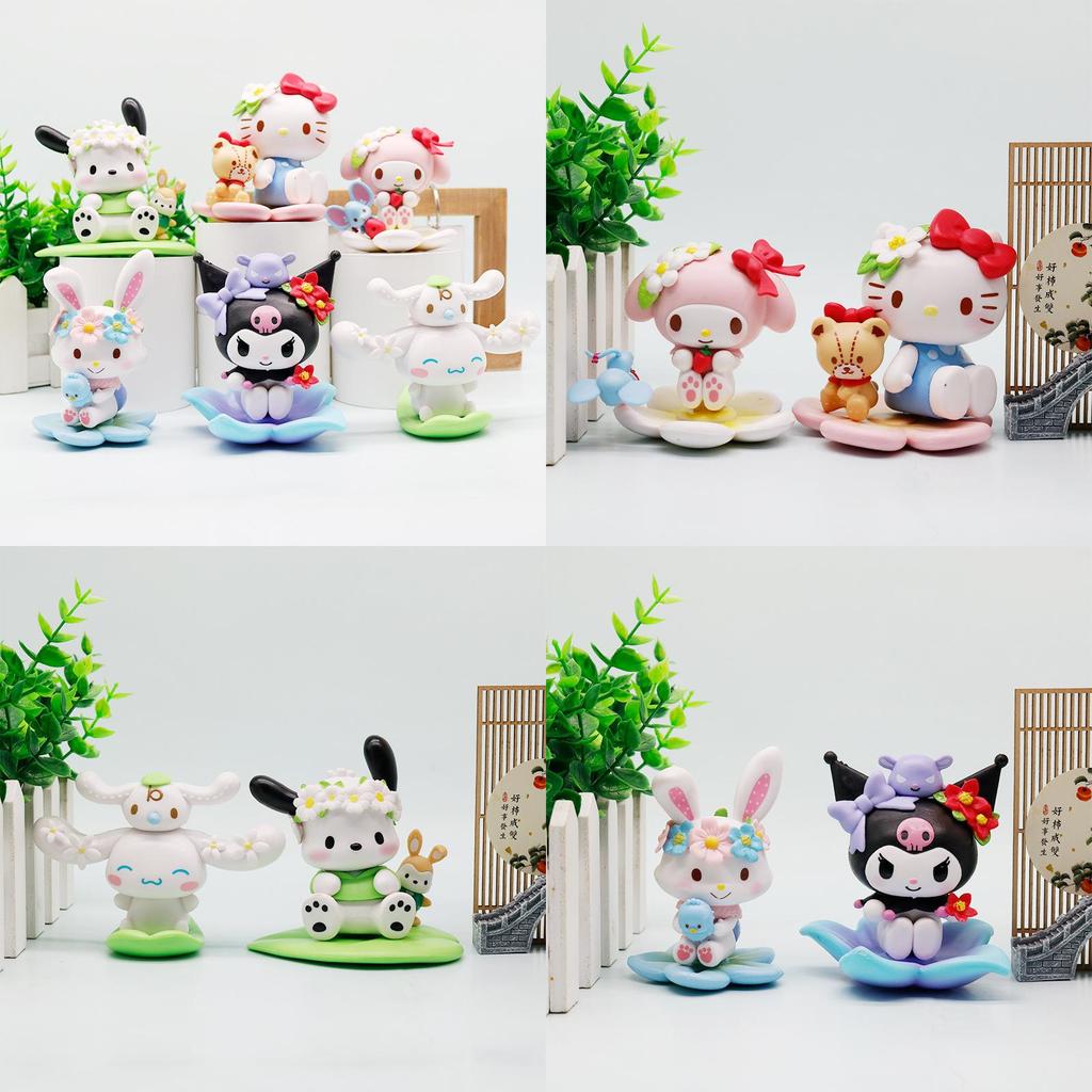 Flowers Melody Pvc Car Dashboard Decor Figurine For Kids And Teens