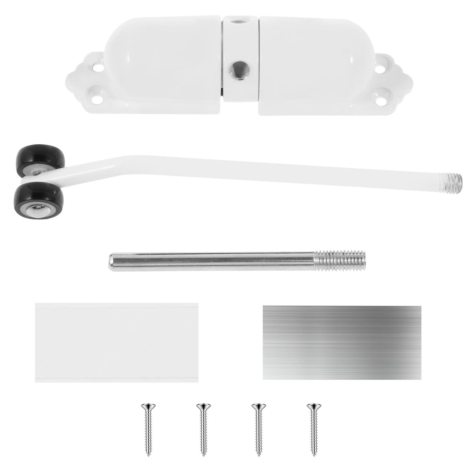 Доводчик Дверной доводчик с двойной пружиной Алюминиевый сплав Автоматический дверной доводчик Грузоподъемность 60 кг Дверной доводчик Тихий Безопасная пружина белый