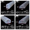 D-shaped High-Temperature Silicone Seal, Semi-Circular Hollow Strip, Self-Adhesive Solid, Odorless Transparent.