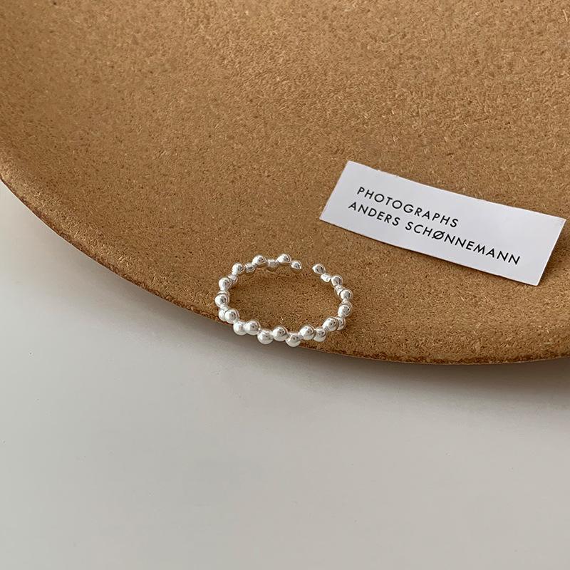 925 Sterling Silver Ring For Women Jewelry Narrow Finger Open Vintage Handmade Ring Allergy For Party Birthday Gift