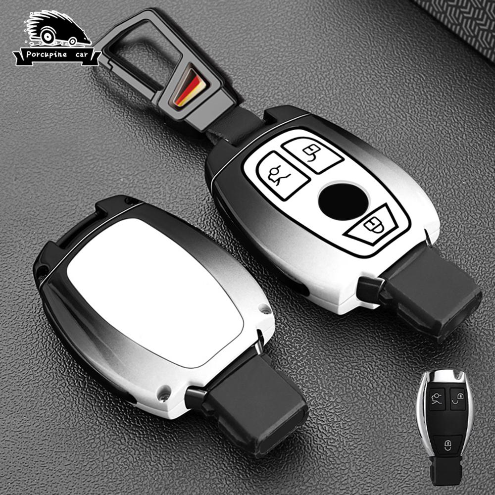Zinc Alloy Car Key Case Cover For Mercedes Benz Accessories A B C G Class Glk W204 Gla W203 W210 W211 W124 Keychain