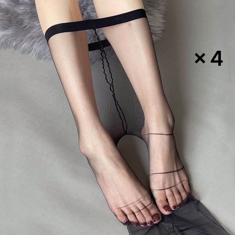 Summer 0D Ultra-Thin Sheer Pantyhose Female Solid Color Transparent Tights One Line Crotch Pantyhose Invisible Breathable
