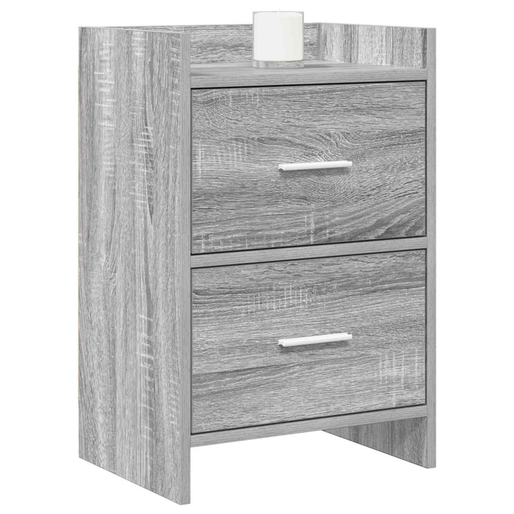 Nightstands 2 pcs Grey Sonoma 40 x 30 x 60 cm Particleboard